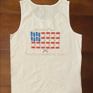 Bayview Prep USA shotgun tank top